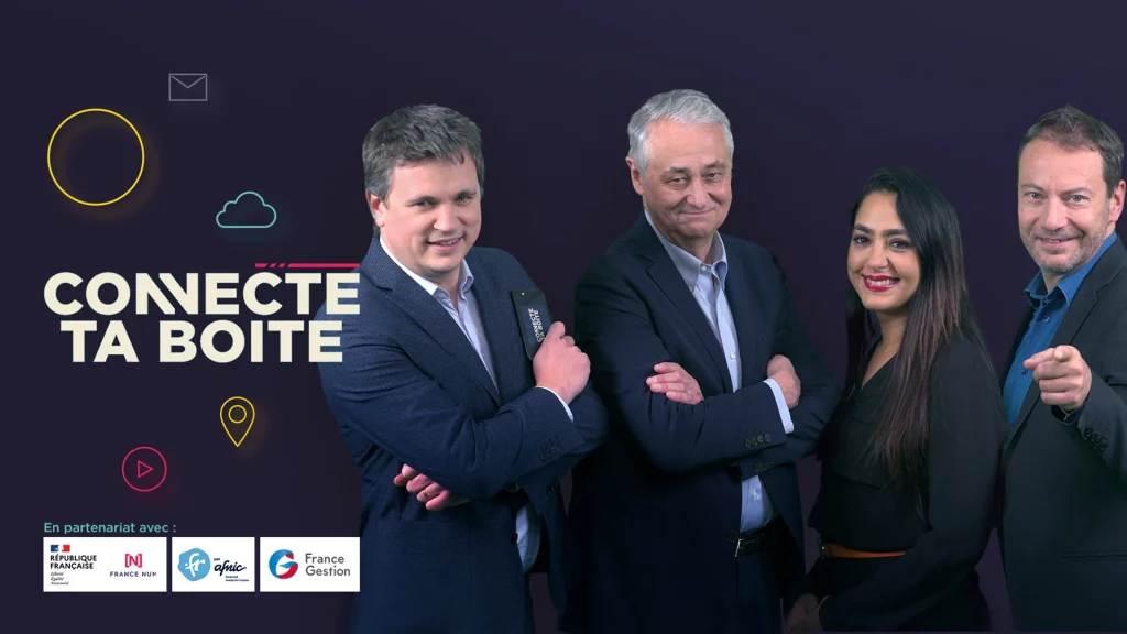Les experts de la Saison 3 de l'émission "Connecte Ta Boîte" animée par Philippe BLOCH diffusée sur BFMTV RMC Story et RMC Découverte
