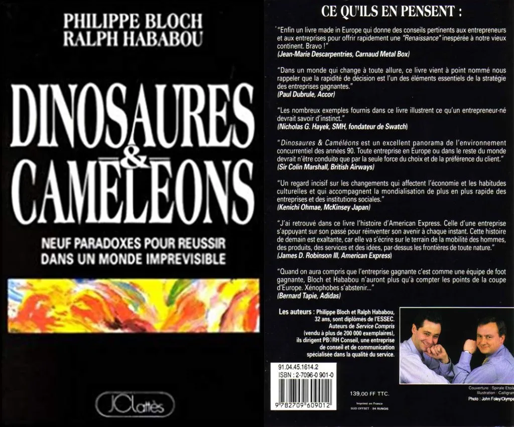 Couverture du livre "Dinosaures & Caméléons" de Philippe BLOCH aux Editions JC Lattès