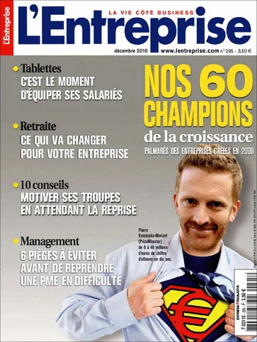 Couverture du magazine "L'Entreprise" dans lequel Philippe BLOCH a publié des chroniques chaque mois pendant dix ans