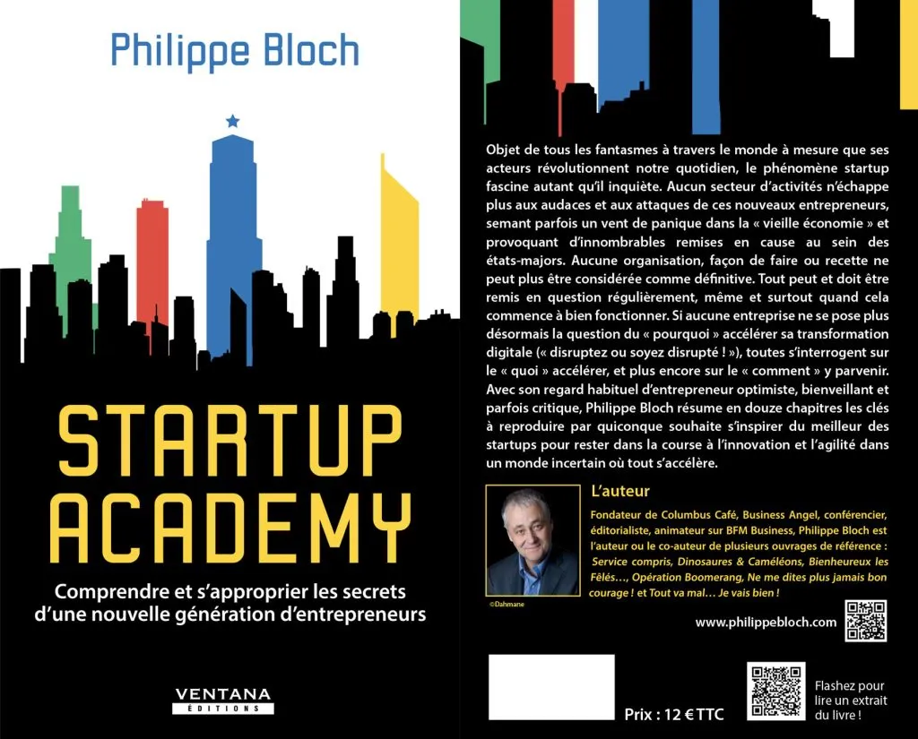 Couverture du livre "Startup Academy" de Philippe BLOCH aux Editions Ventana